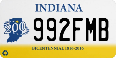 IN license plate 992FMB