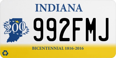 IN license plate 992FMJ