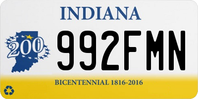 IN license plate 992FMN