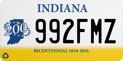 IN license plate 992FMZ