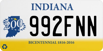 IN license plate 992FNN