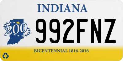 IN license plate 992FNZ