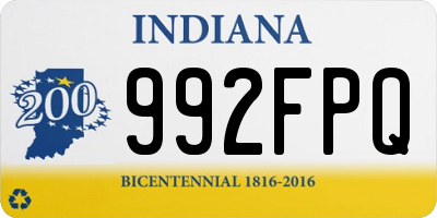 IN license plate 992FPQ