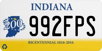 IN license plate 992FPS