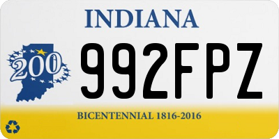 IN license plate 992FPZ