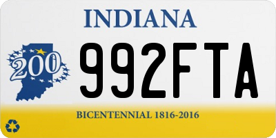 IN license plate 992FTA