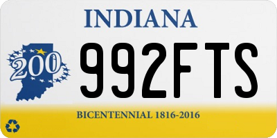 IN license plate 992FTS