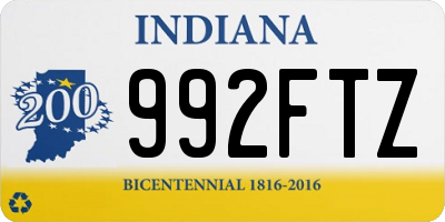 IN license plate 992FTZ