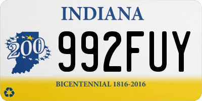 IN license plate 992FUY