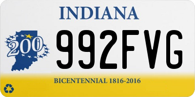 IN license plate 992FVG