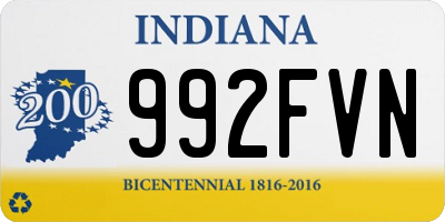 IN license plate 992FVN