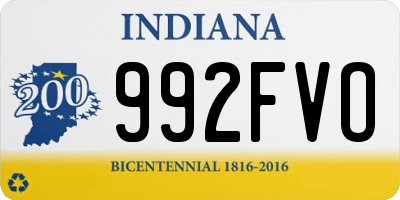 IN license plate 992FVO