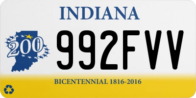 IN license plate 992FVV