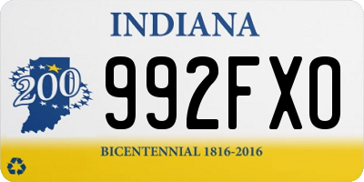 IN license plate 992FXO