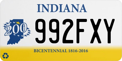 IN license plate 992FXY