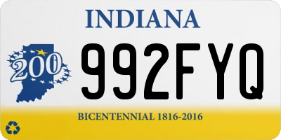 IN license plate 992FYQ