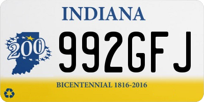 IN license plate 992GFJ