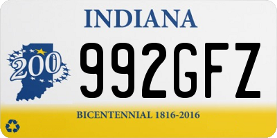 IN license plate 992GFZ