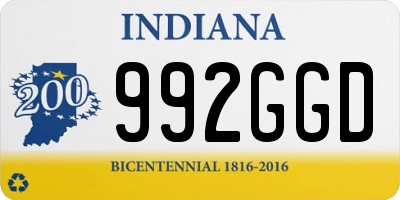 IN license plate 992GGD