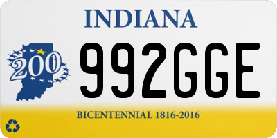 IN license plate 992GGE