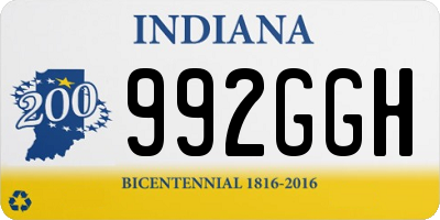 IN license plate 992GGH