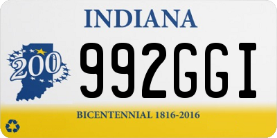 IN license plate 992GGI