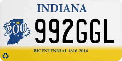 IN license plate 992GGL