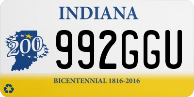 IN license plate 992GGU