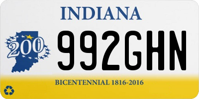 IN license plate 992GHN