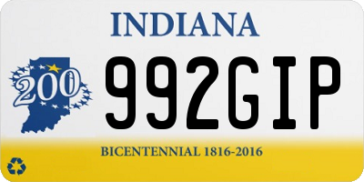 IN license plate 992GIP