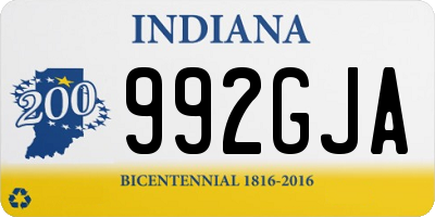 IN license plate 992GJA