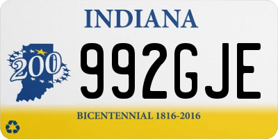 IN license plate 992GJE