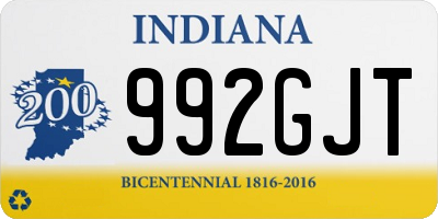 IN license plate 992GJT