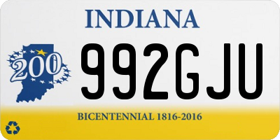 IN license plate 992GJU