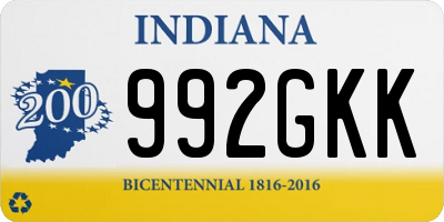 IN license plate 992GKK