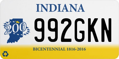 IN license plate 992GKN