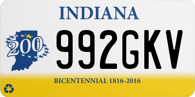 IN license plate 992GKV