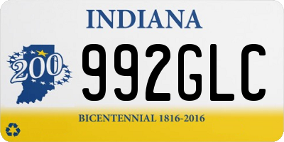 IN license plate 992GLC