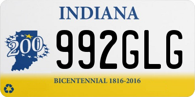 IN license plate 992GLG