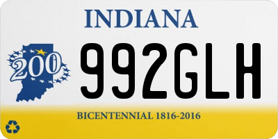 IN license plate 992GLH