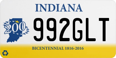 IN license plate 992GLT