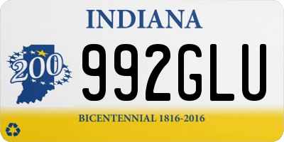 IN license plate 992GLU