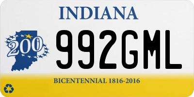 IN license plate 992GML