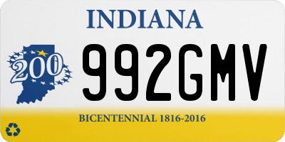 IN license plate 992GMV