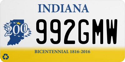 IN license plate 992GMW