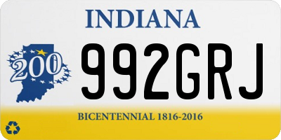 IN license plate 992GRJ