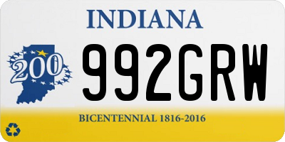 IN license plate 992GRW