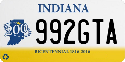 IN license plate 992GTA