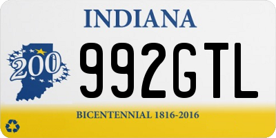 IN license plate 992GTL