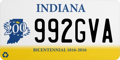 IN license plate 992GVA